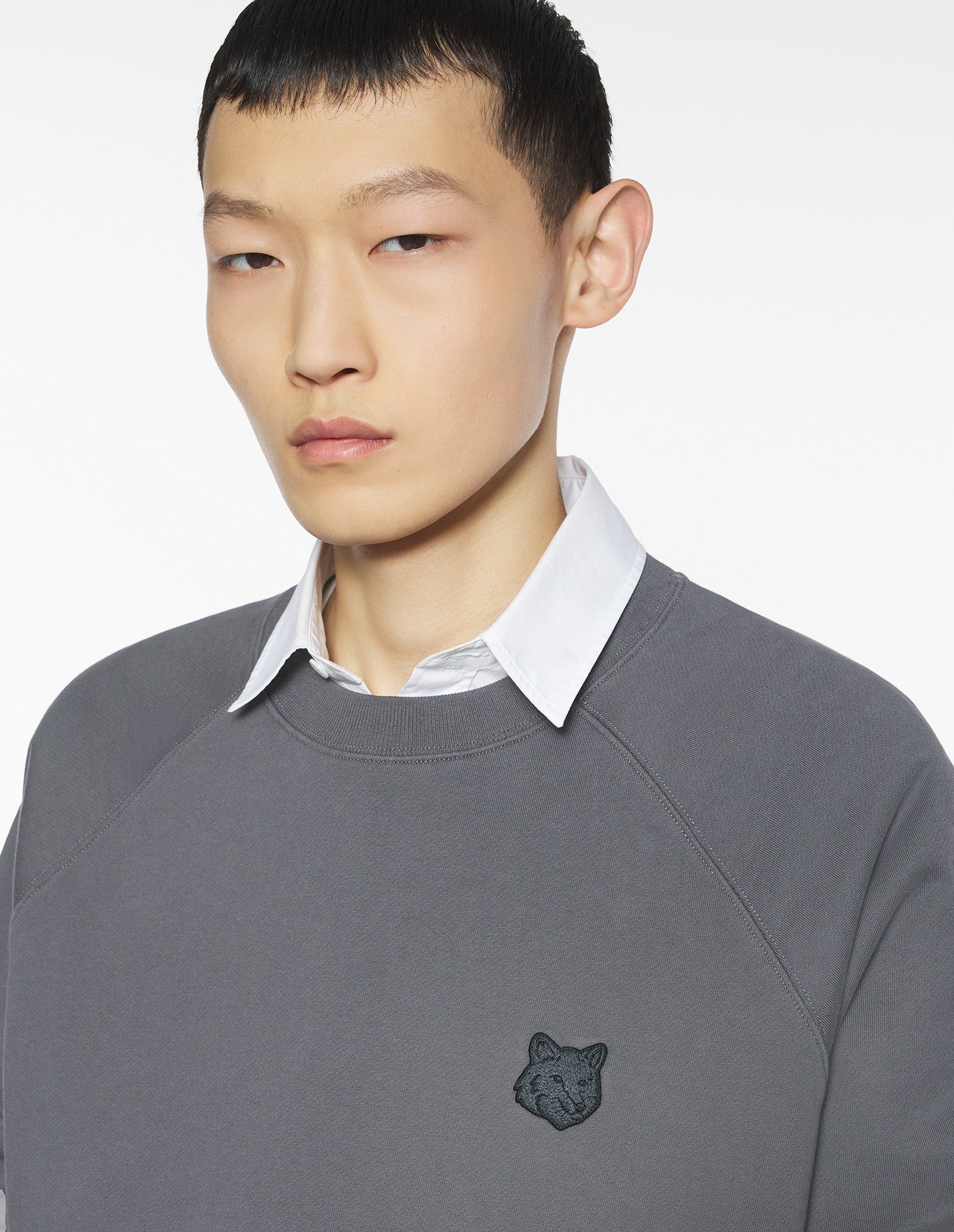Fox Head Oversize Sweatshirt - Charcoal