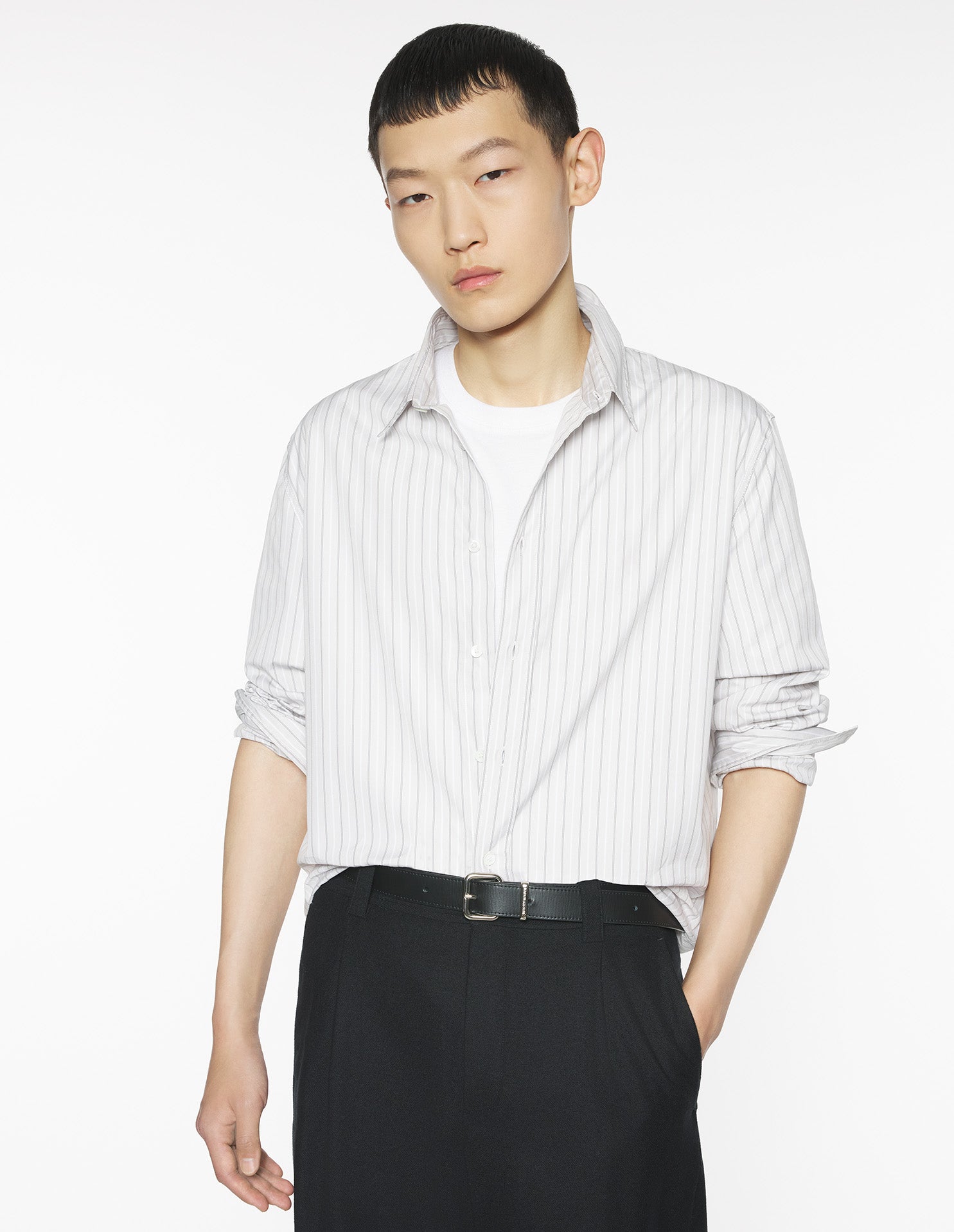 Maison Kitsuné Handwriting Casual Shirt - Cloud