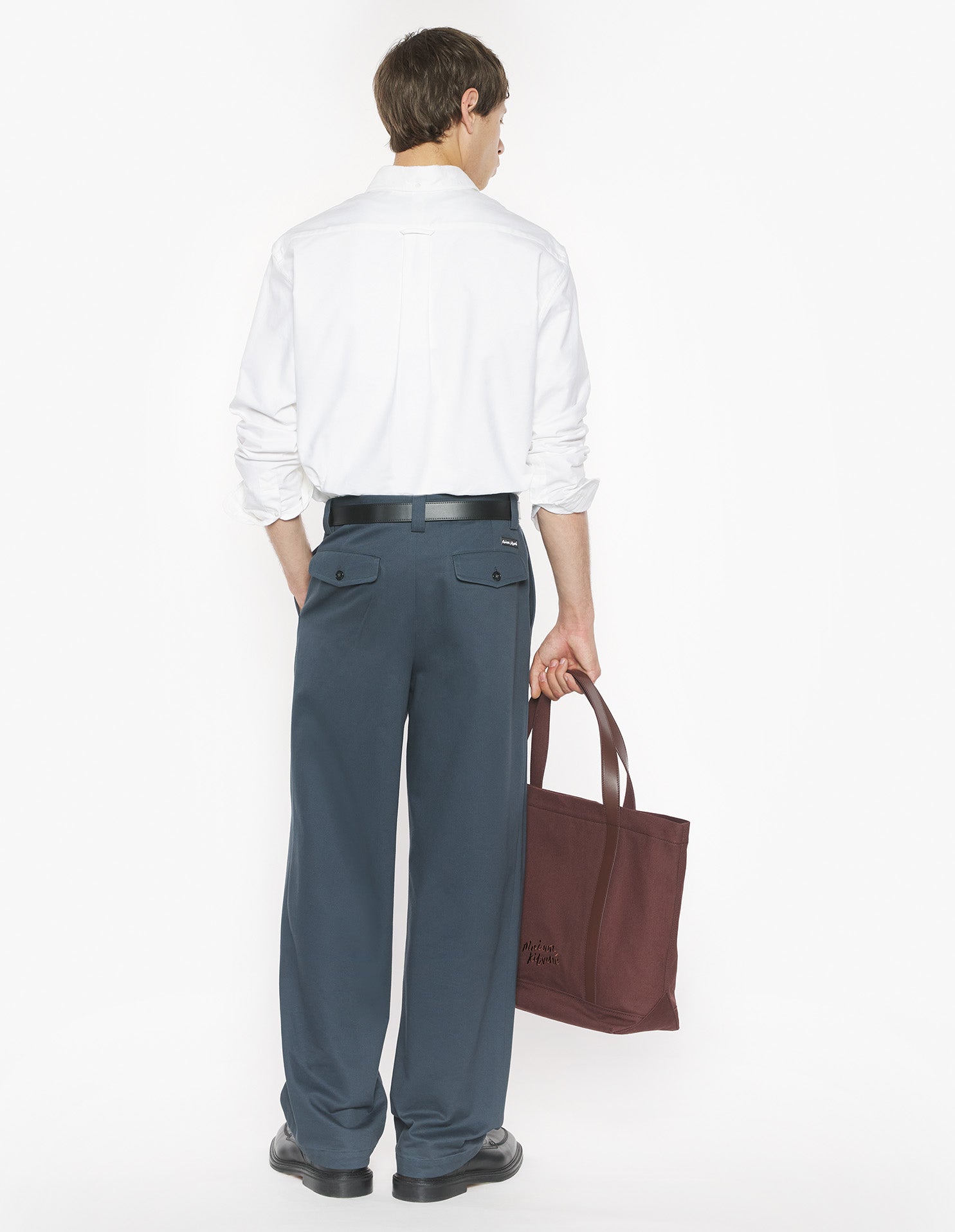 Profile Fox Button Down Shirt - White