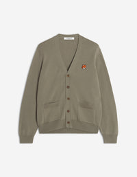 Fox Head Merino Regular Cardigan - Pebble