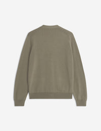 Fox Head Merino Regular Cardigan - Pebble