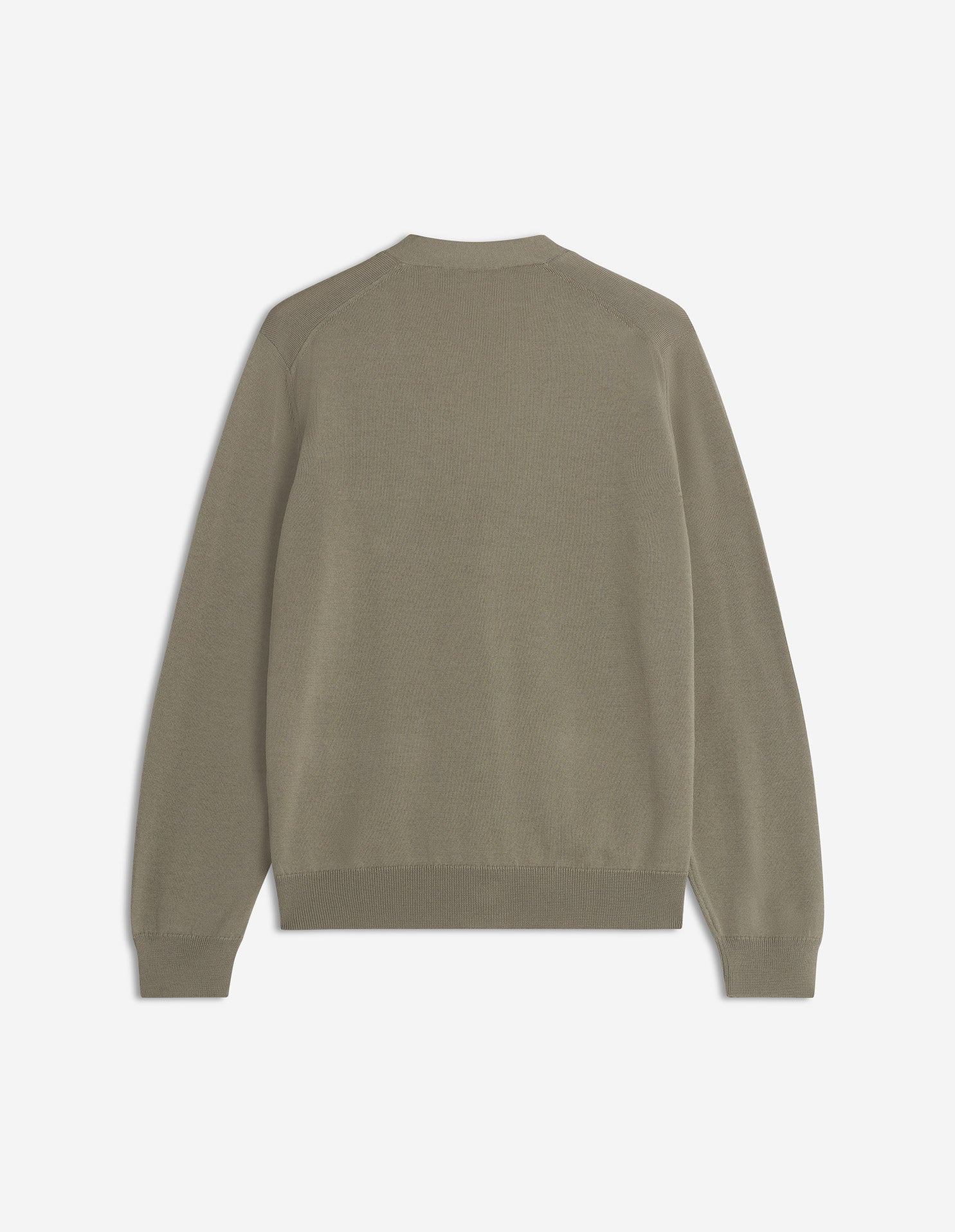 Fox Head Merino Regular Cardigan - Pebble