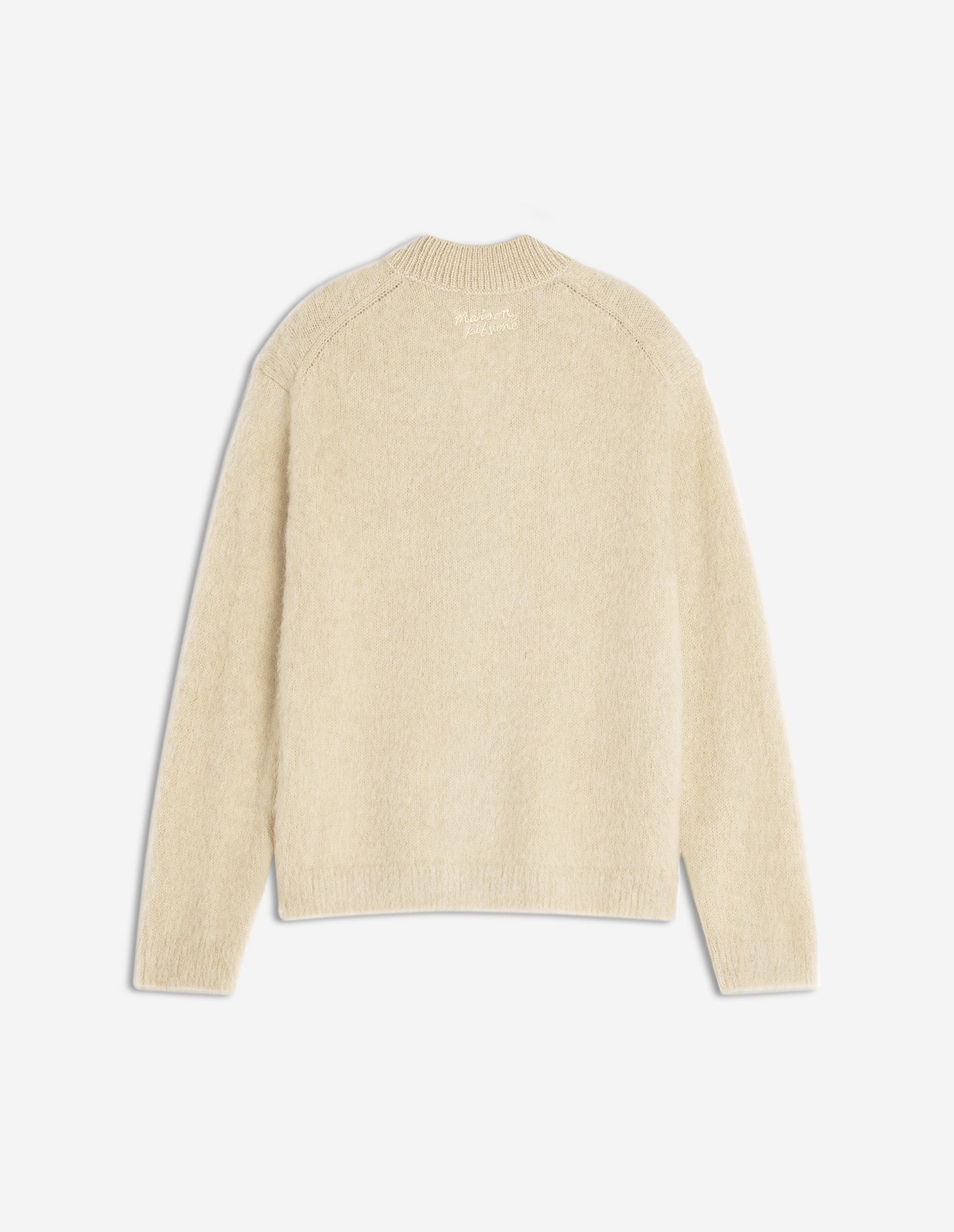Brushed Mohair Comfort Cardigan - Safari