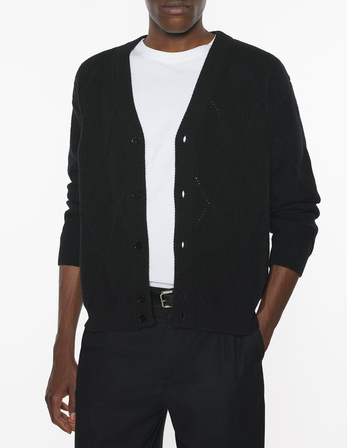 Cardigan en laine - Black