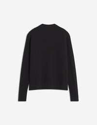 Fox Head Ribbed Regular Cardigan - Black