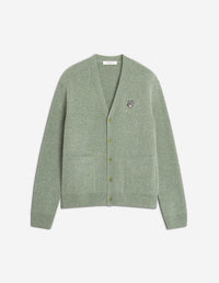 Fox Head Milano Lambswool Cardigan - Pebble