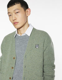 Fox Head Milano Lambswool Cardigan - Pebble