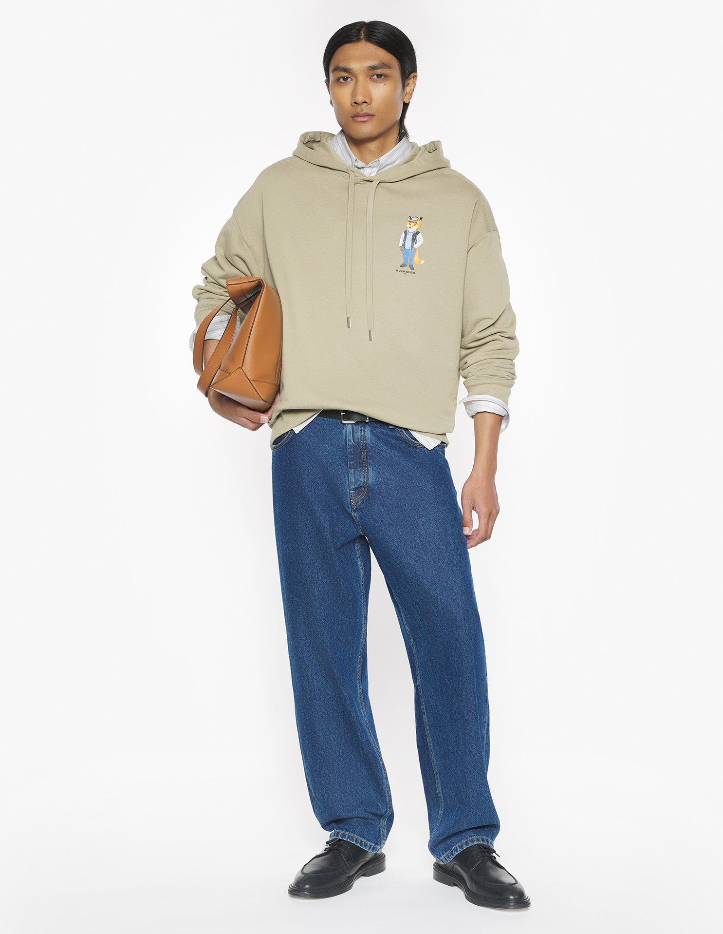 Dressed Fox Oversize Hoodie - Winter Twig
