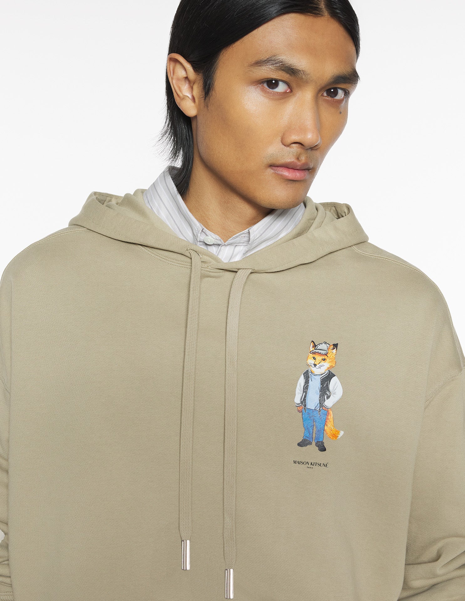 Dressed Fox Oversize Hoodie - Winter Twig