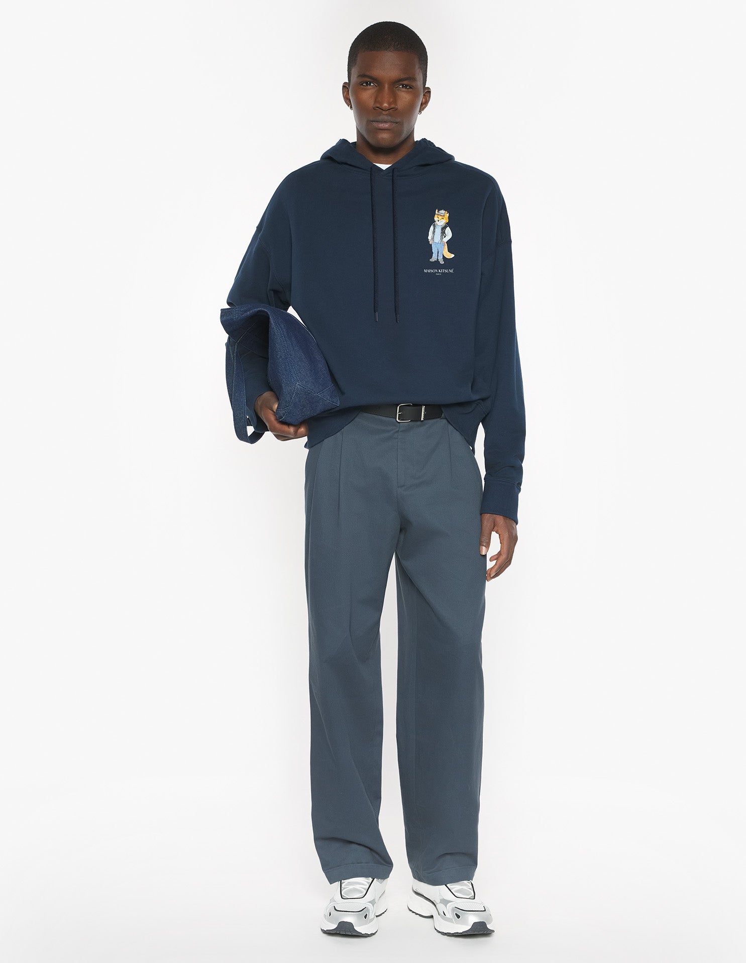 Dressed Fox Oversize Hoodie - Dress Blues