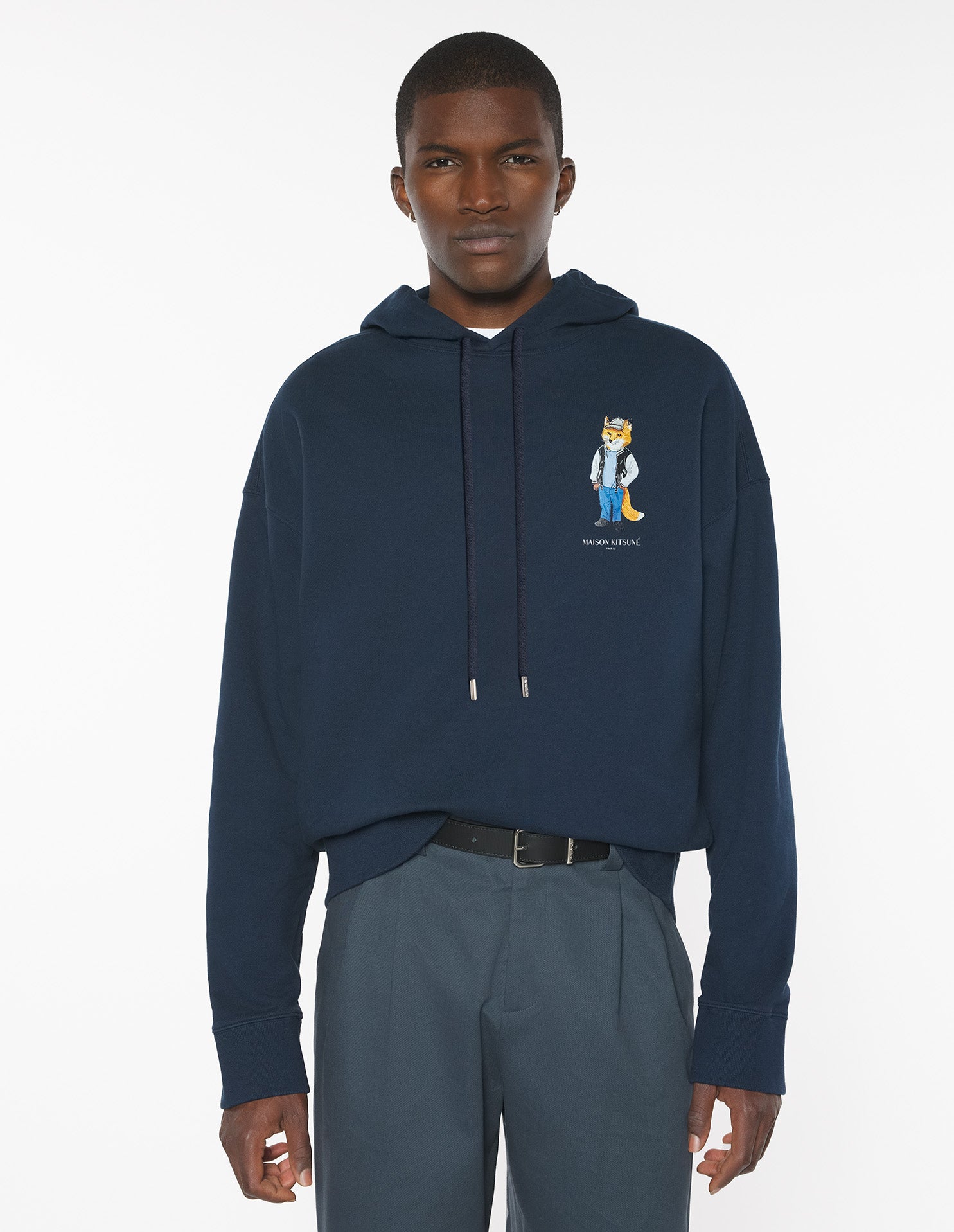 Dressed Fox Oversize Hoodie - Dress Blues