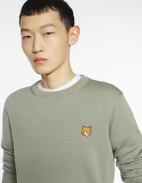 Fox Head Merino Regular Jumper - Pebble