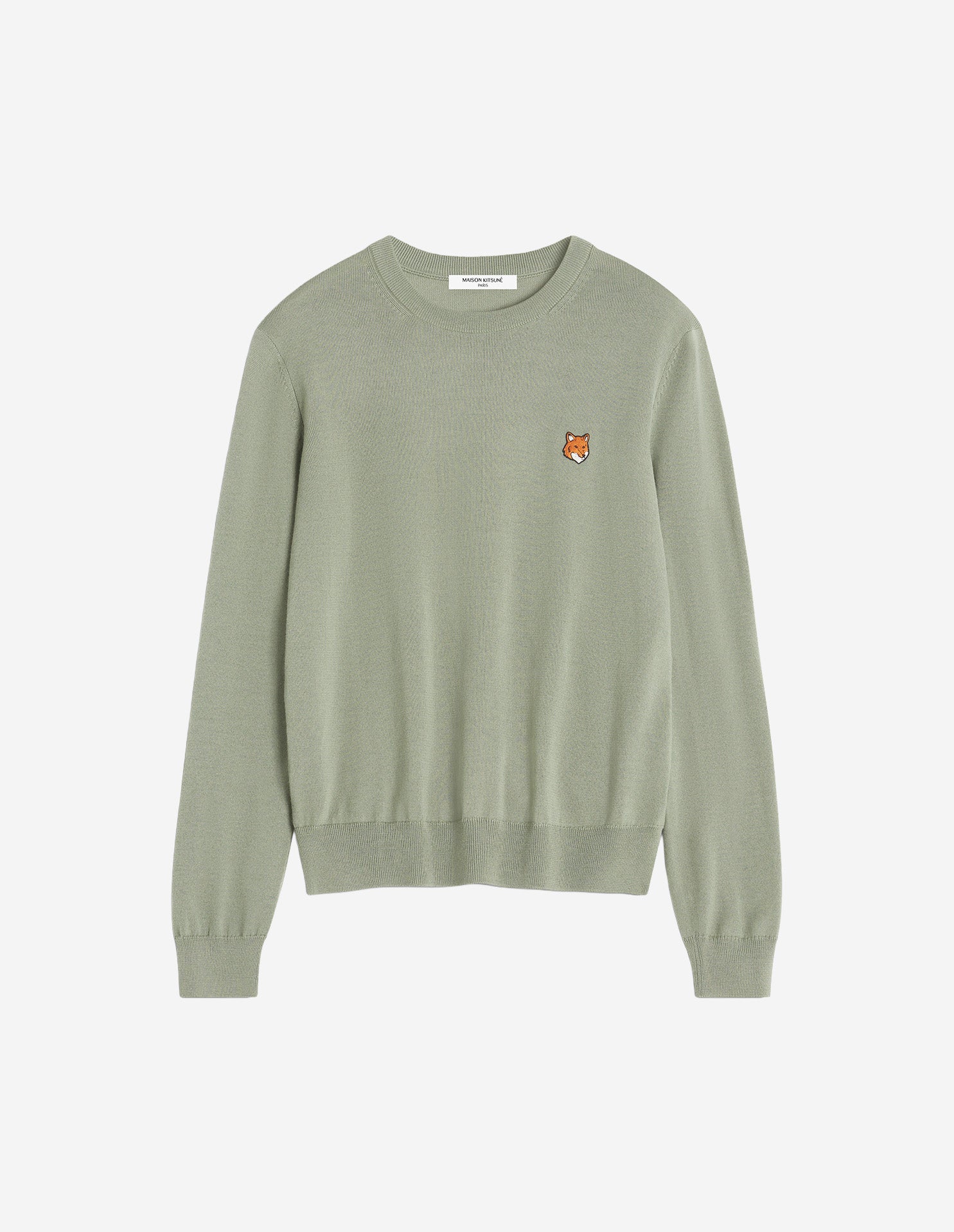 Fox Head Merino Regular Jumper - Pebble