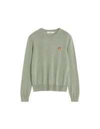 Pull Fox Head en laine - Pebble