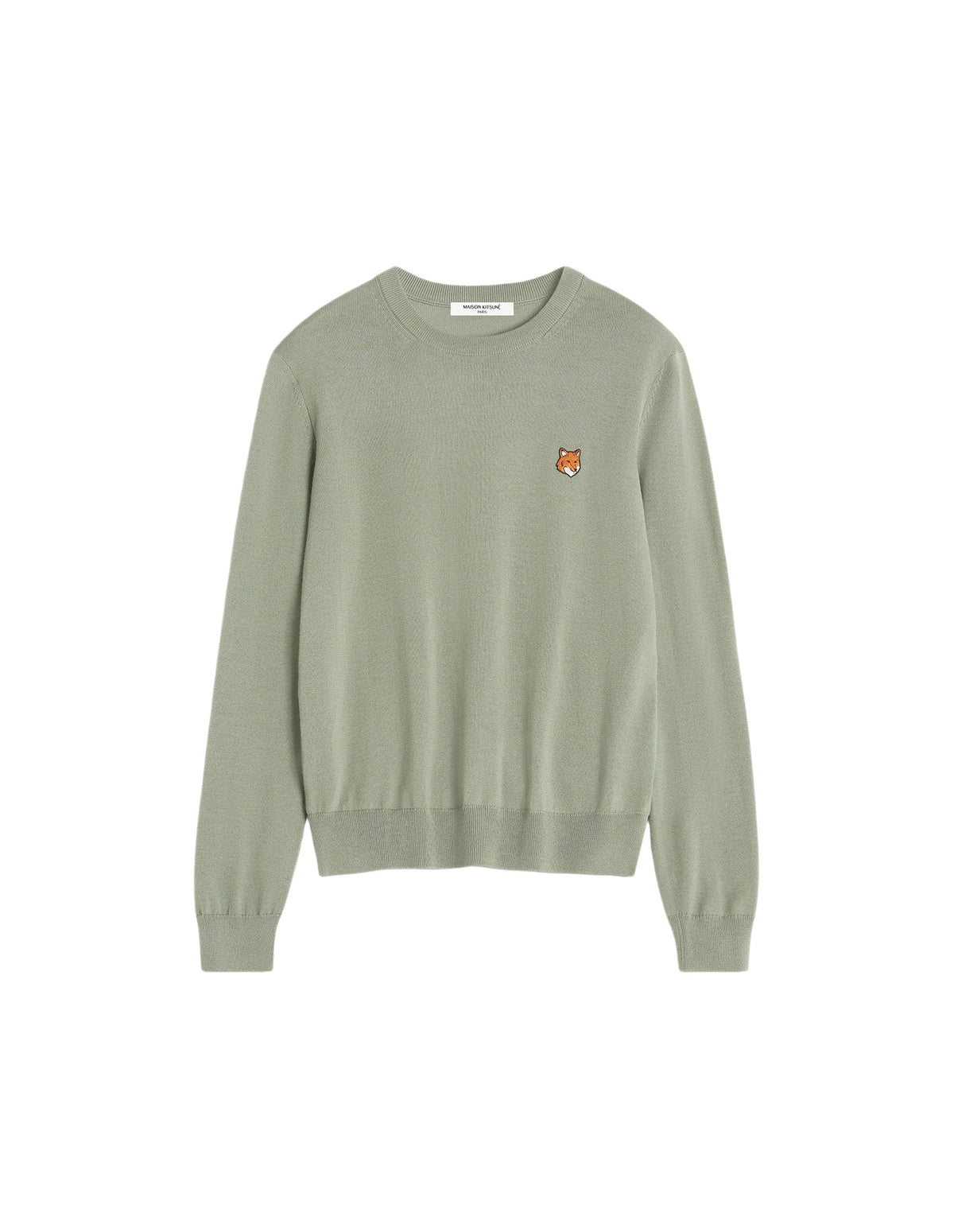 Pull Fox Head en laine - Pebble