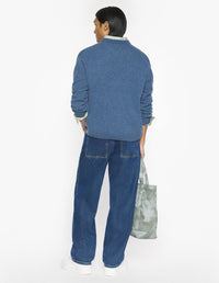 Fox Head Lambswool Comfort Jumper - Infinity