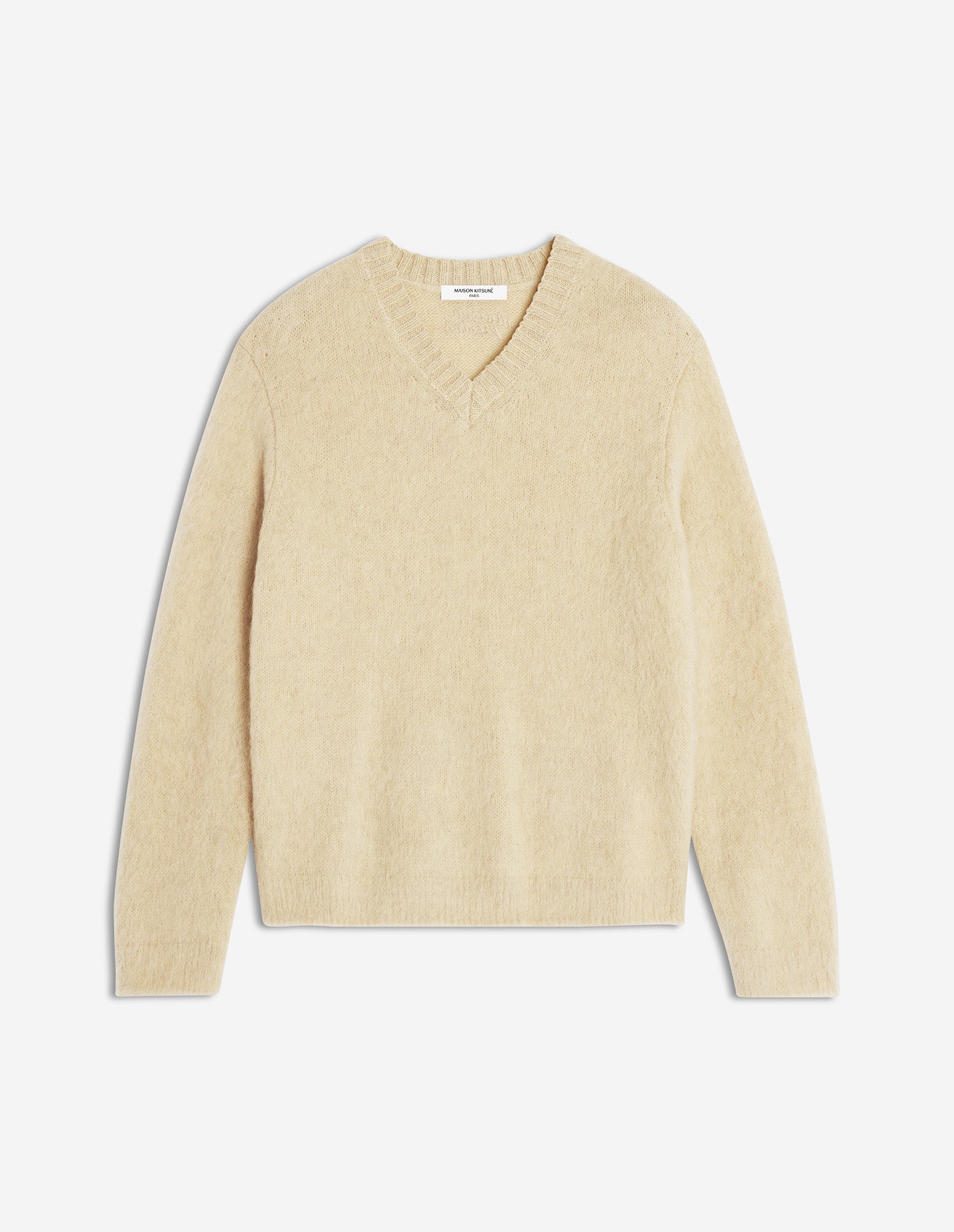 Brushed Mohair Comfort Jumper - Safari