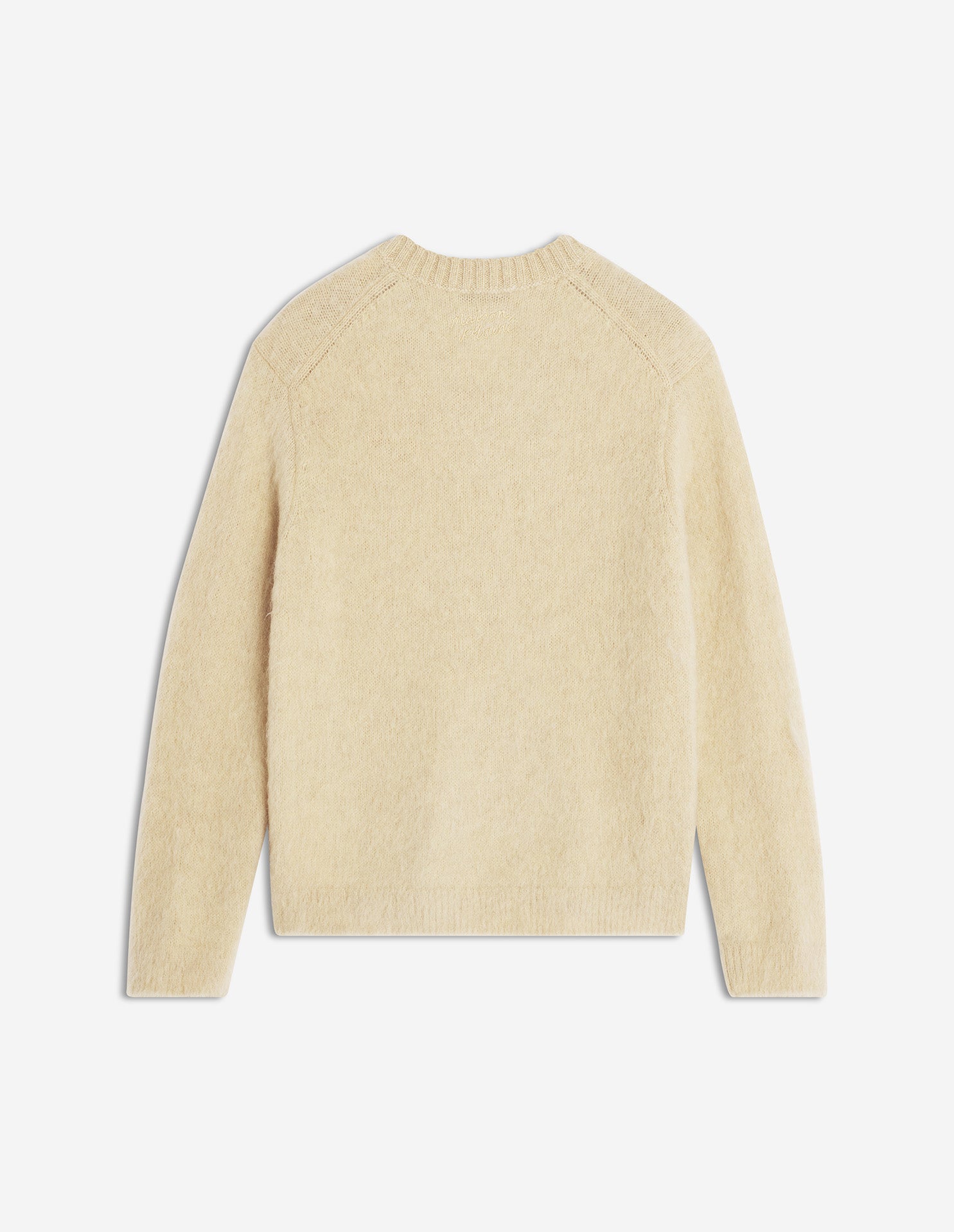 Brushed Mohair Comfort Jumper - Safari