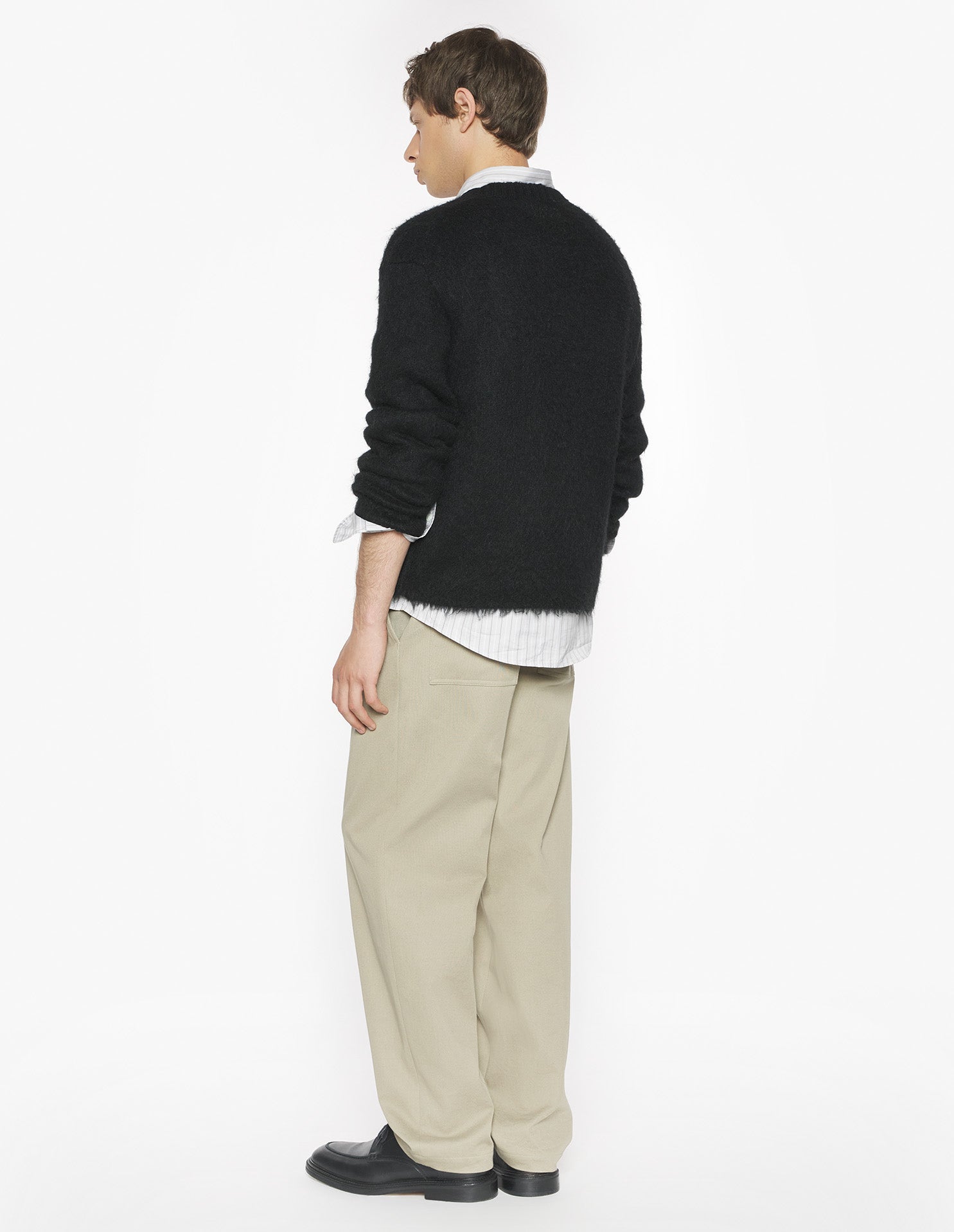 Brushed Mohair Comfort Jumper - Black