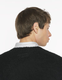 Brushed Mohair Comfort Jumper - Black