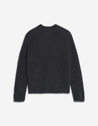 Brushed Mohair Comfort Jumper - Black