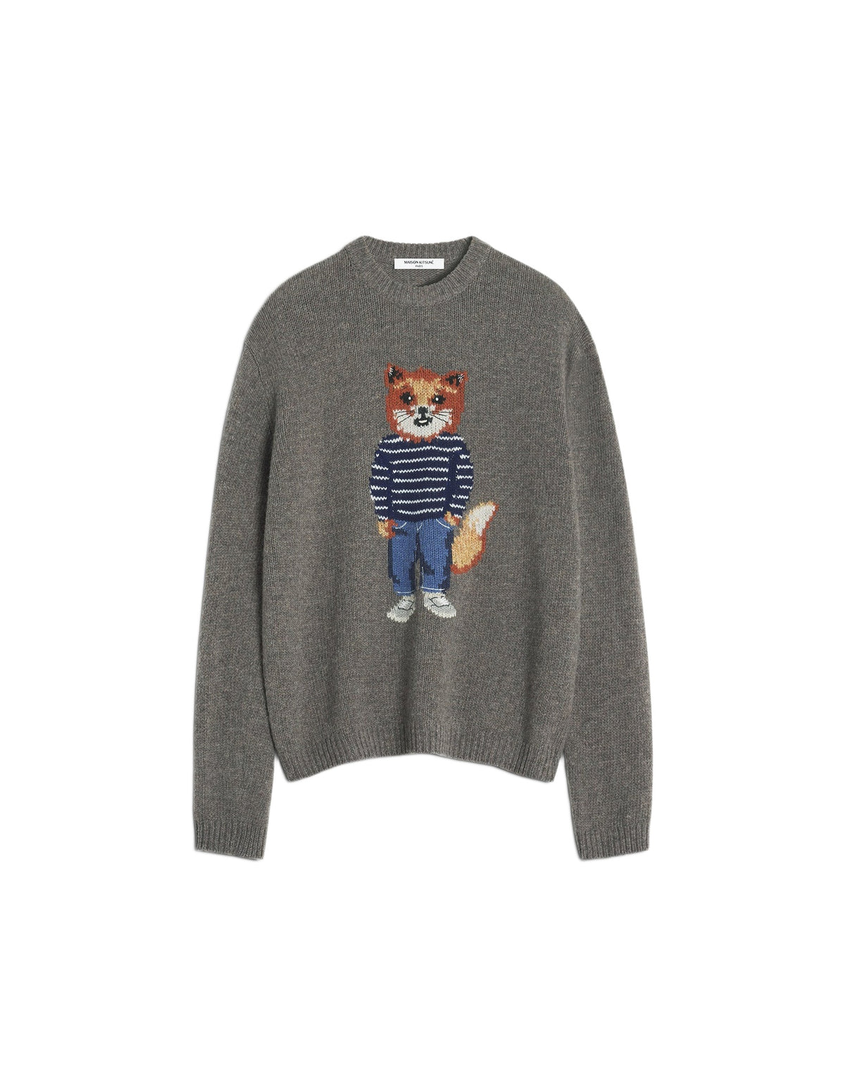 Pull Dressed Fox en laine - Dark Grey
