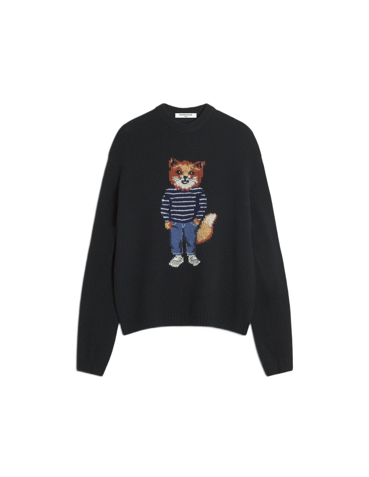 Pull Dressed Fox en laine - Black