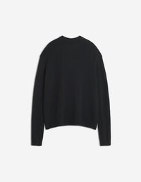 Dressed Fox Intarsia Wool Jumper - Black