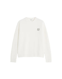 Pull Fox Head en laine - Ecru