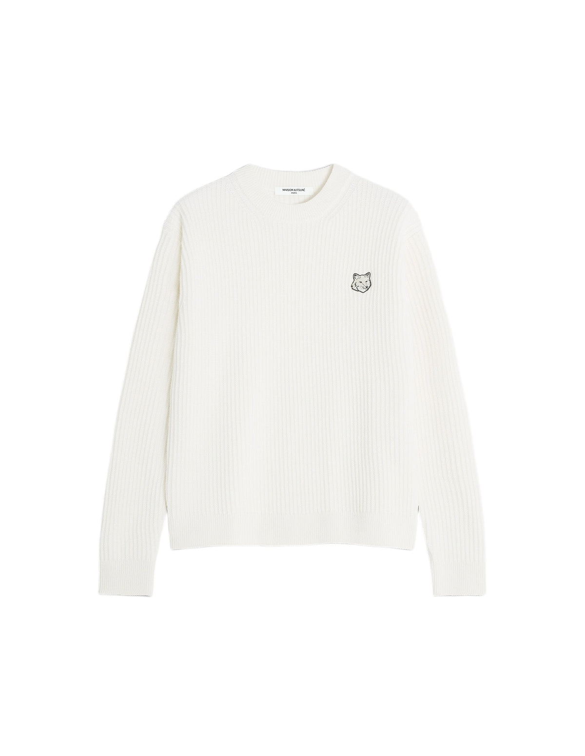 Pull Fox Head en laine - Ecru