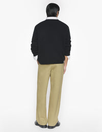 Jumper with wool print - Black & Medium Grey