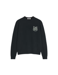 Pull avec impression en laine - Black & Medium Grey