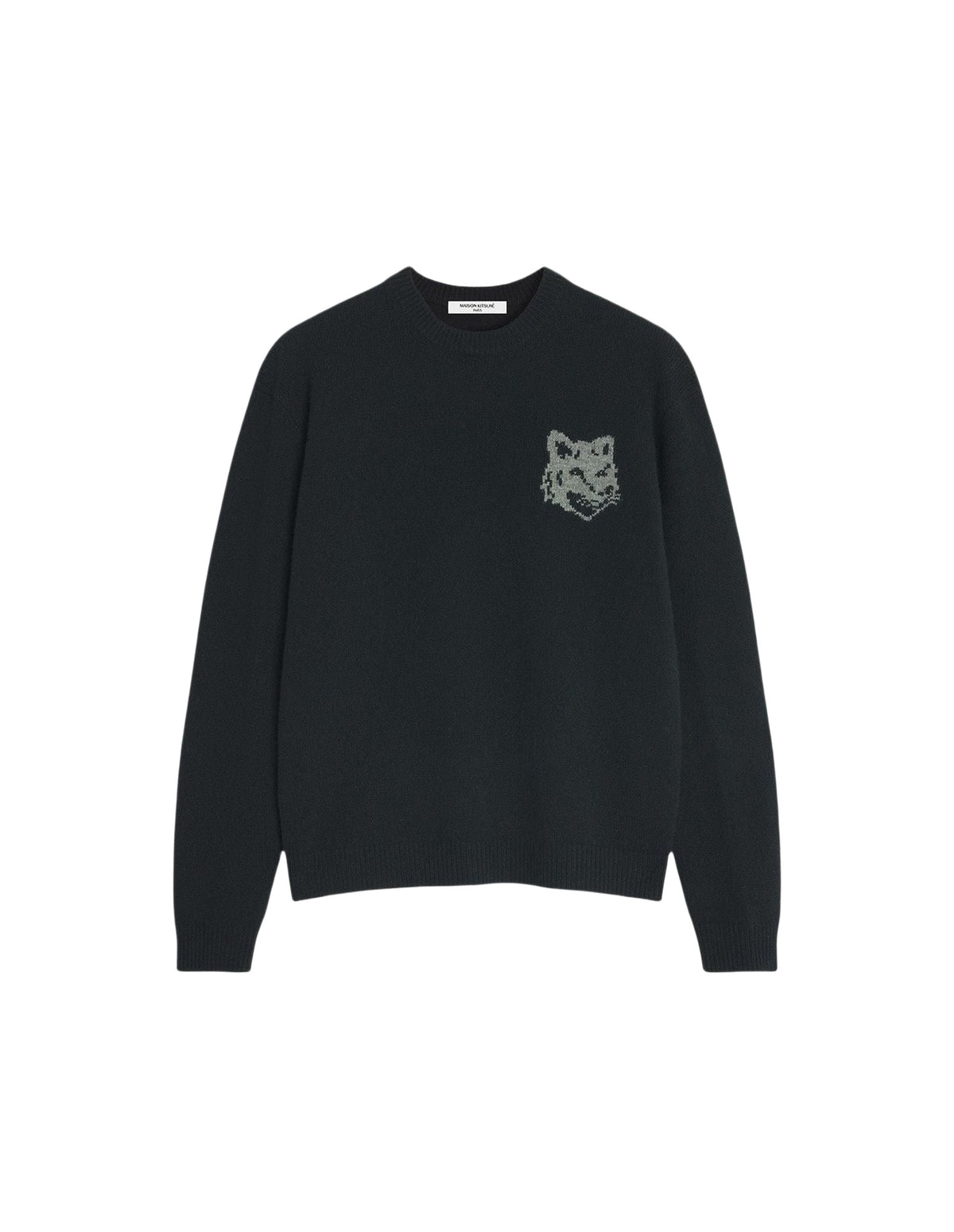Pull avec impression en laine - Black & Medium Grey