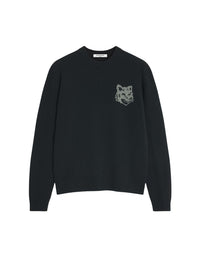Pull avec impression en laine - Black & Medium Grey