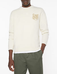 Pull avec impression en laine - Solitary Star & Safari