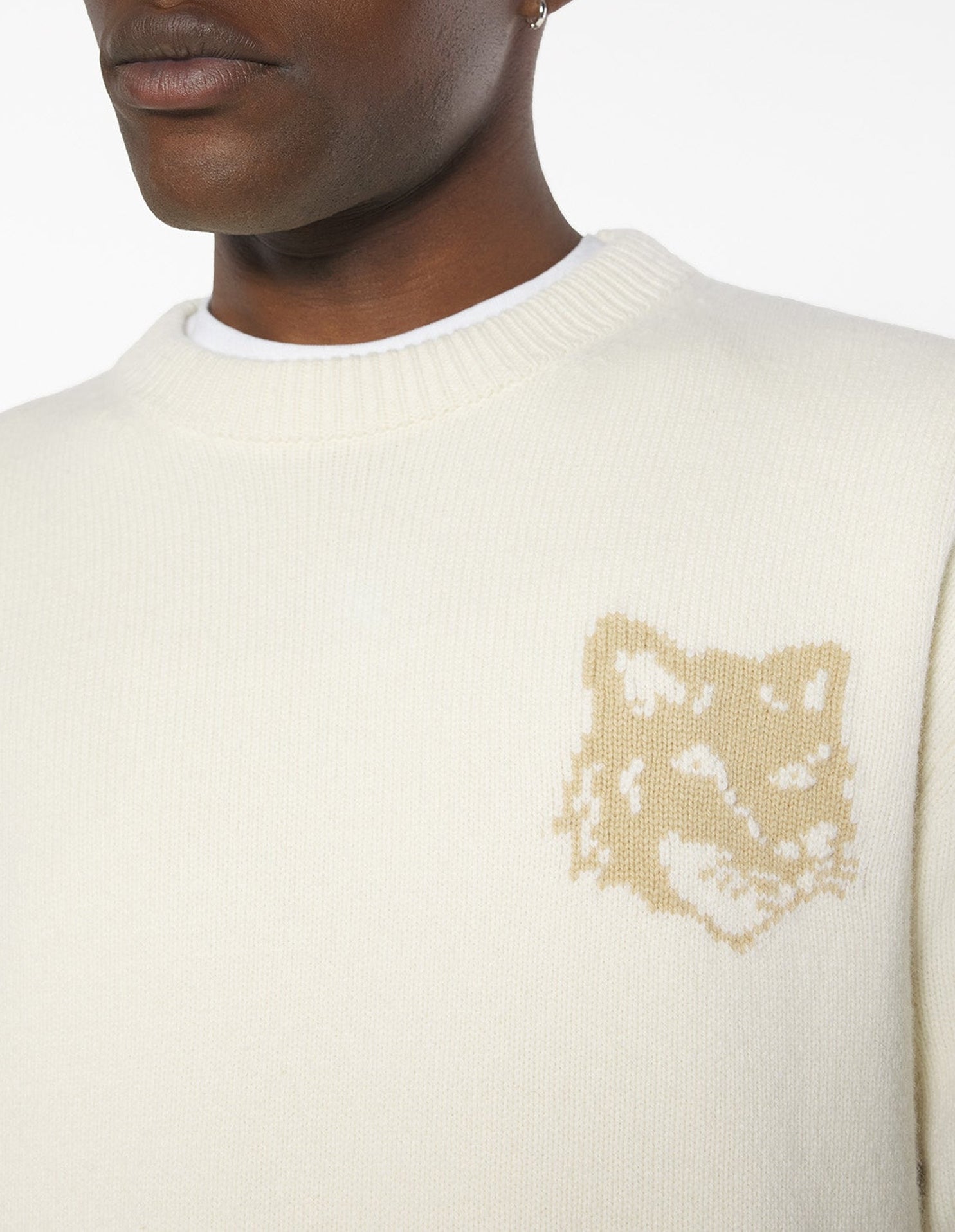 Pull avec impression en laine - Solitary Star & Safari