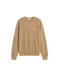 Pull Chillax Fox en laine - Beige