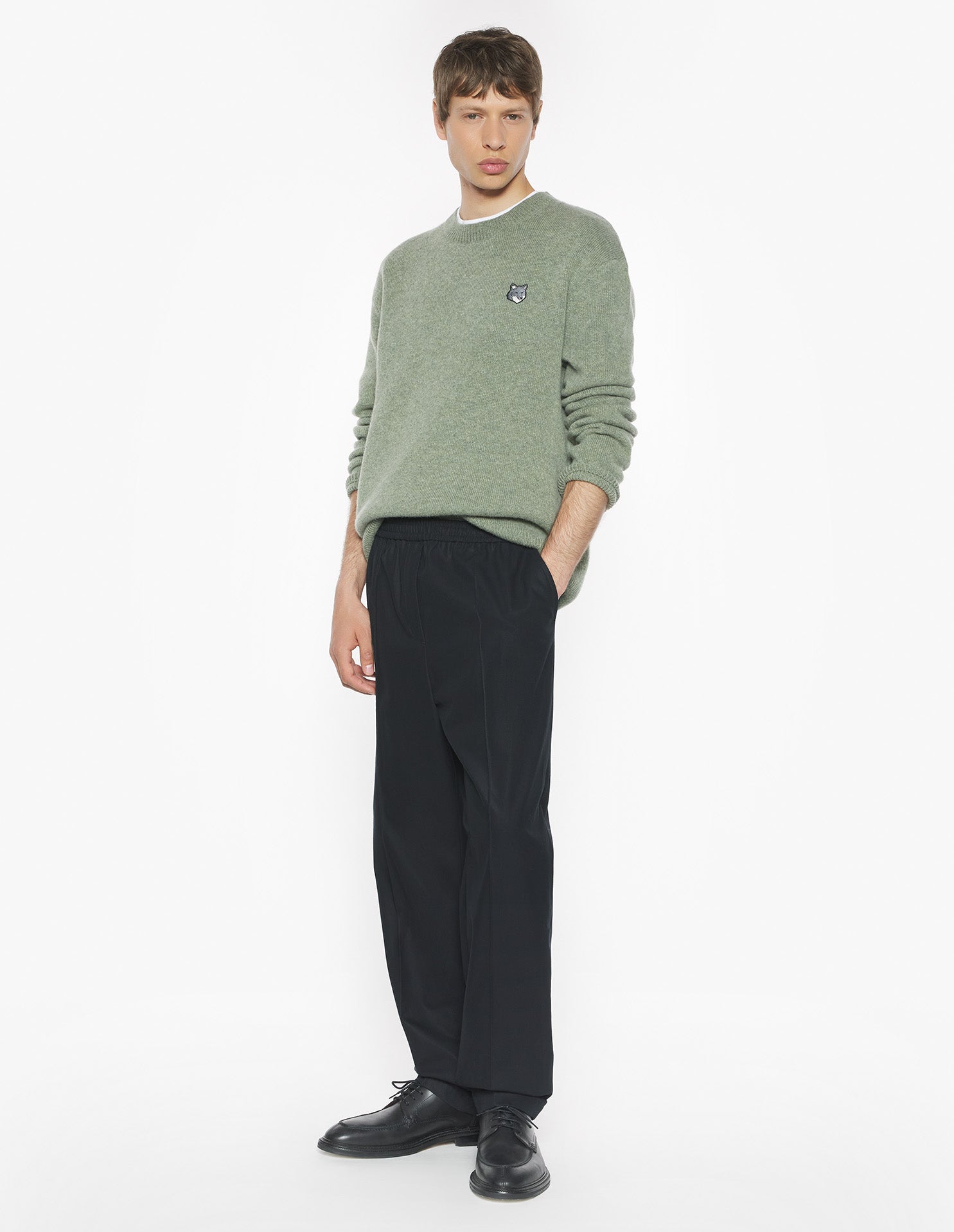 Elasticated Waist Pants - Black