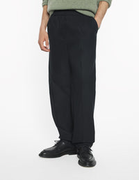 Elasticated Waist Pants - Black