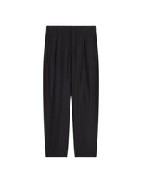 Pantalon à plis en laine - Black