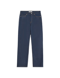 Pantalon droit en denim - Indigo