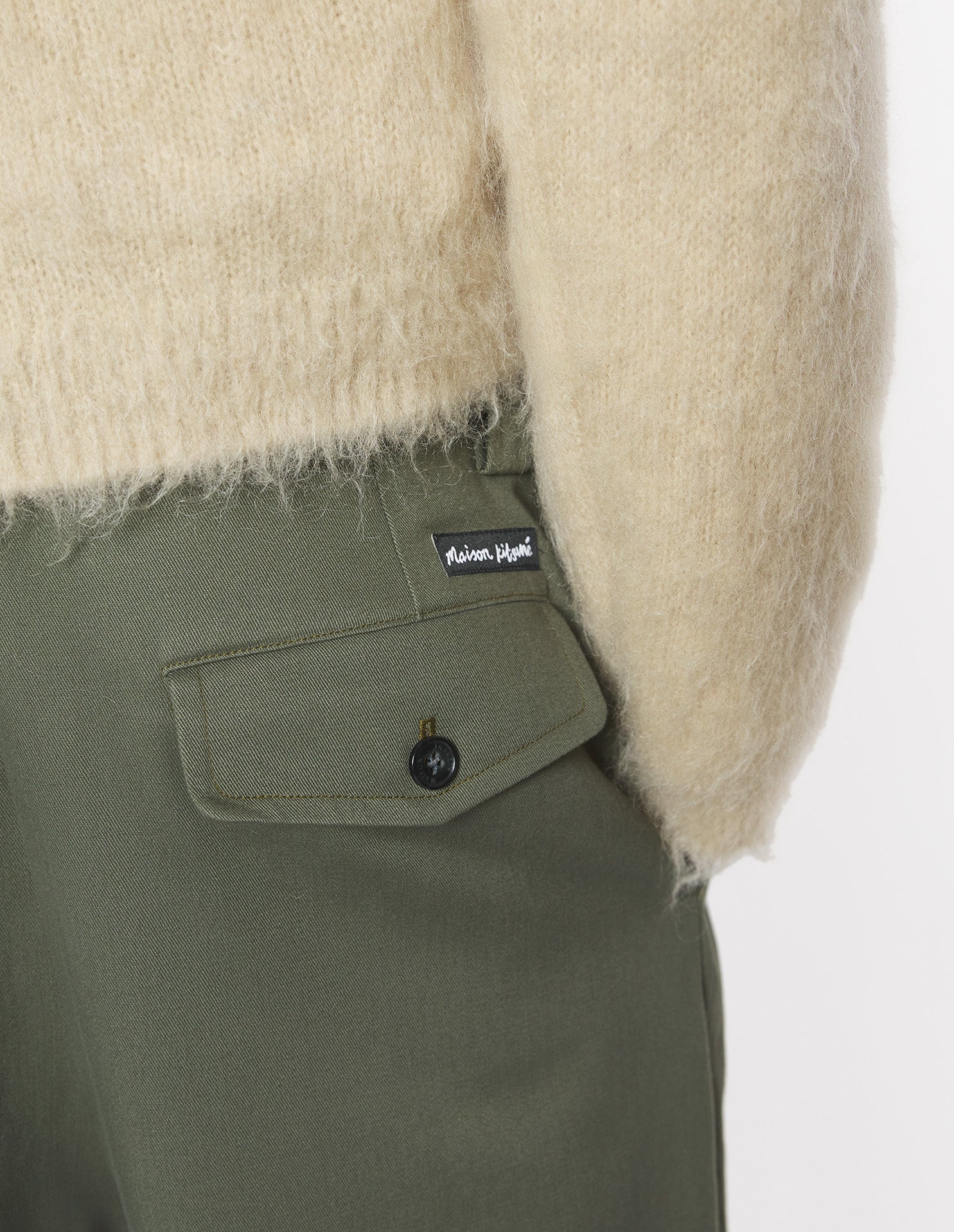 Relaxed Pleated Pants - Bay Leaf