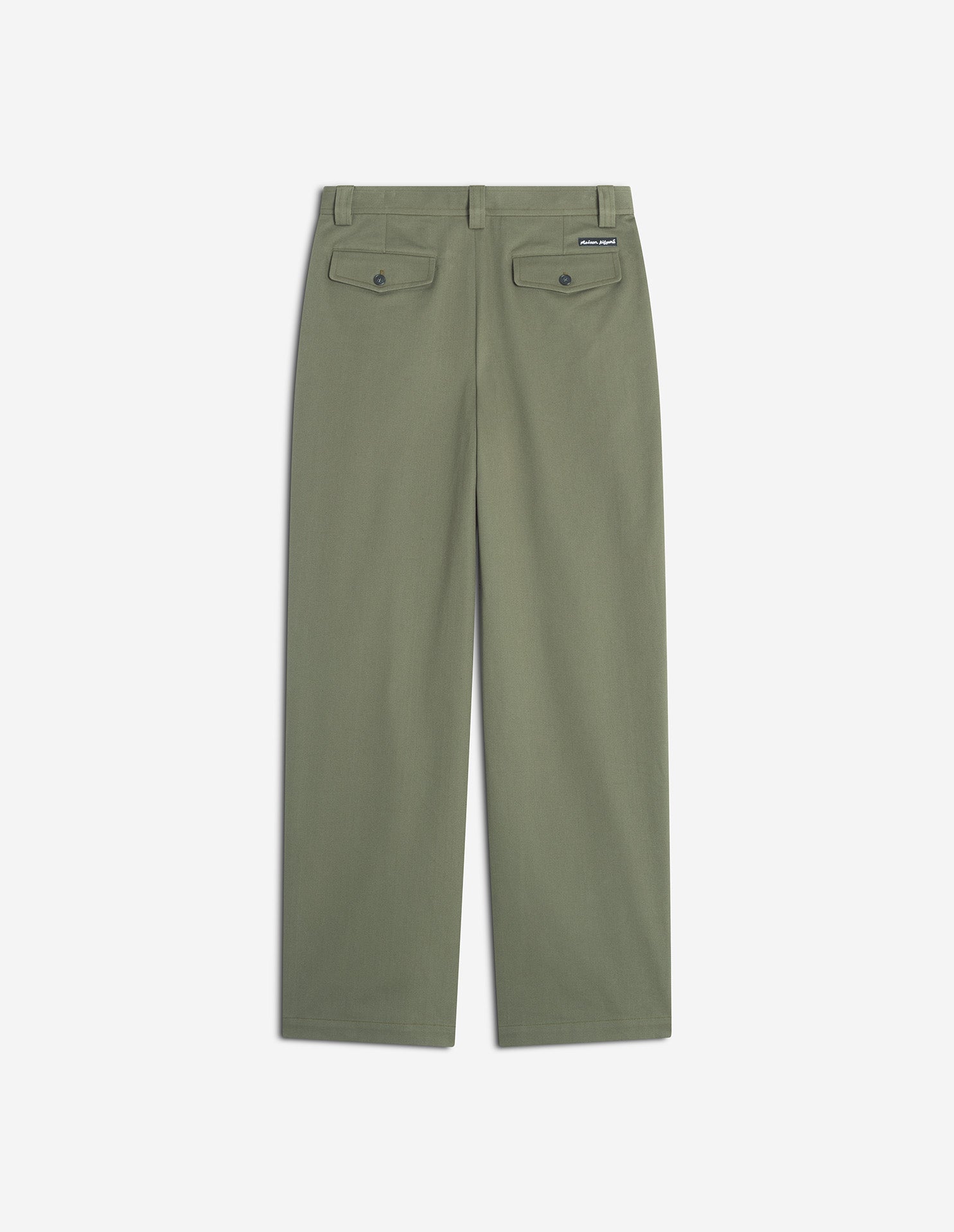 Relaxed Pleated Pants - Bay Leaf