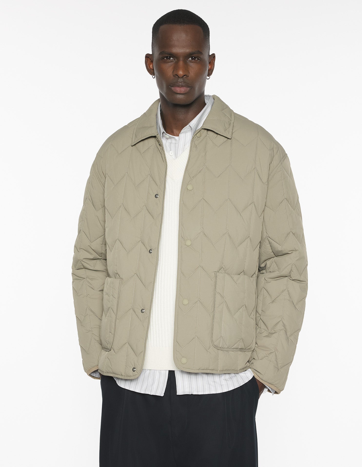 Quilted Blouson - Fallen Rock