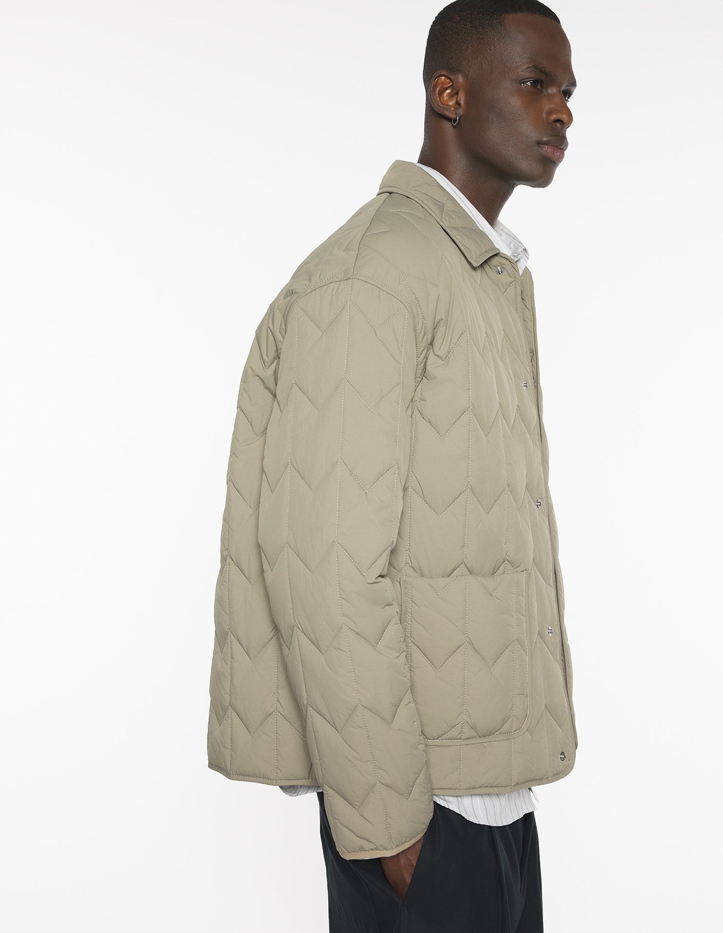 Quilted Blouson - Fallen Rock