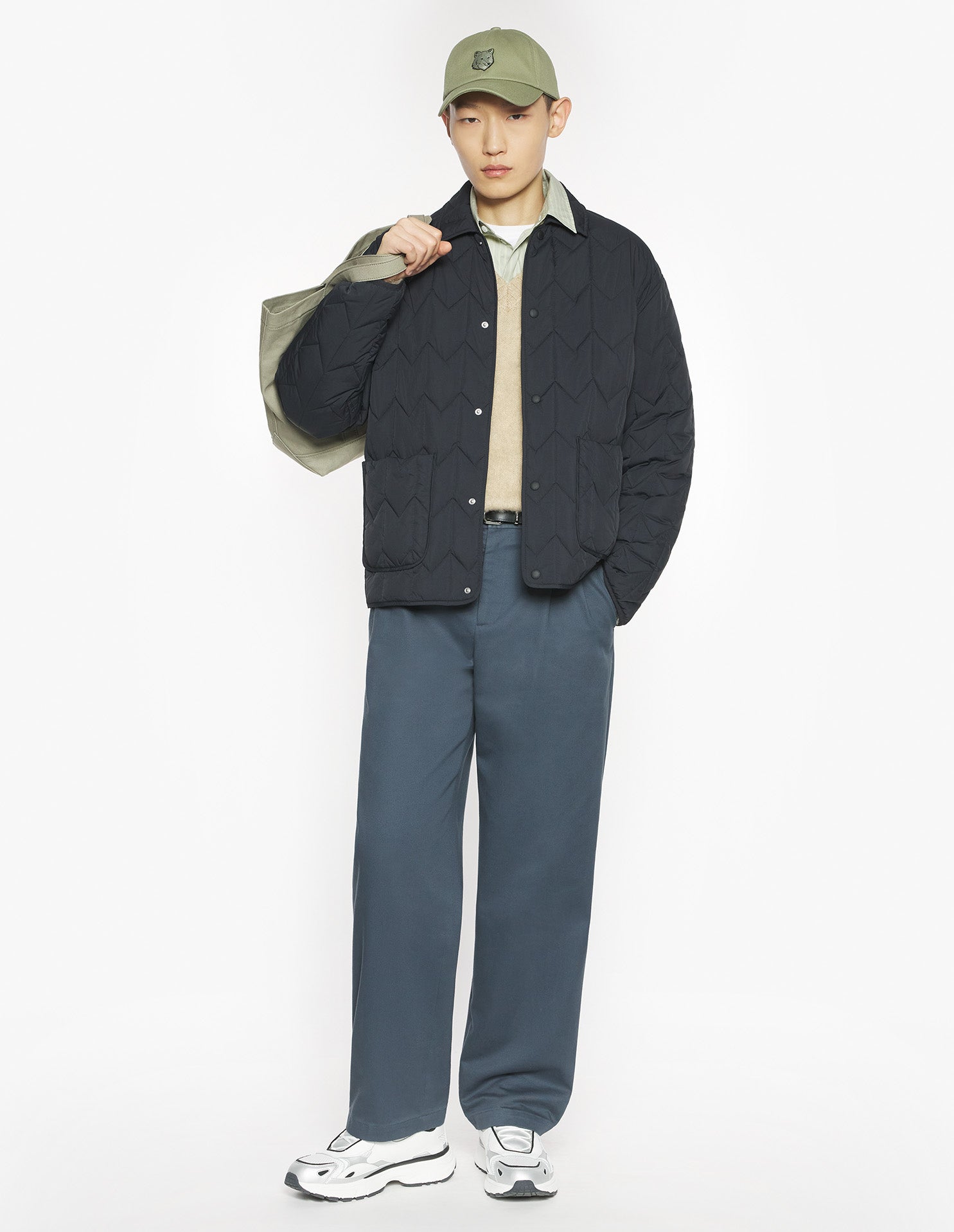 Quilted Blouson - Black