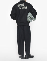 Teddy Varsity wool jacket - Black