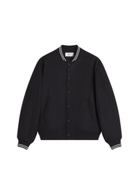 Blouson Teddy Varsity en laine - Black