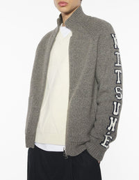 Veste universitaire en laine - Medium Grey