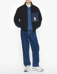 Maison Kitsuné Camp Zip Jacket - Black